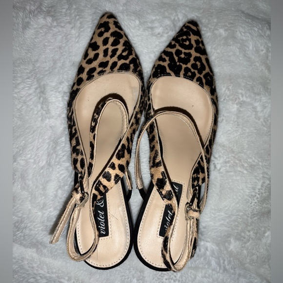Violet & Red Leopard Print Heels - Picture 5 of 5